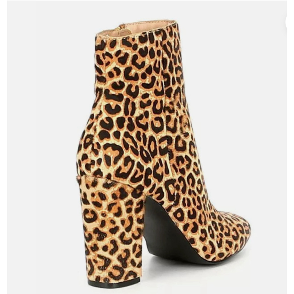 Steve Madden Womens Animal Print Pony Hair Booties Size 8 M Pixie-L Block Heel - Picture 16 of 16